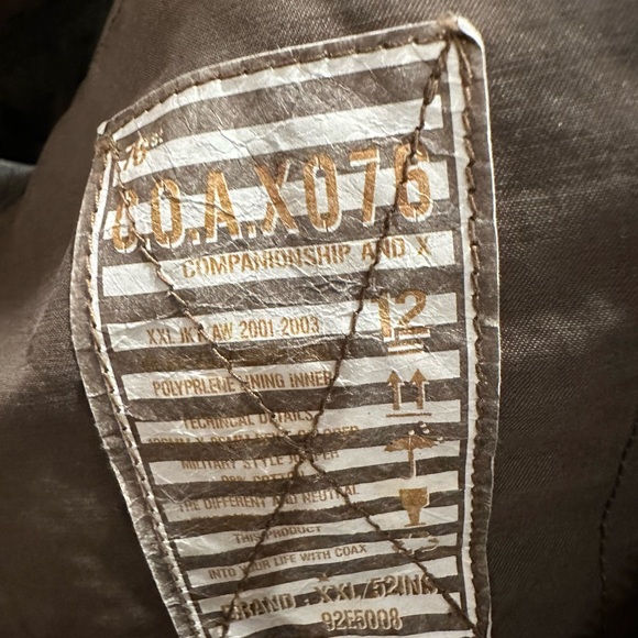 Rare C.O.A.X. Military Style Coat Size L - From Korea Fits Medium - Picture 13 of 14